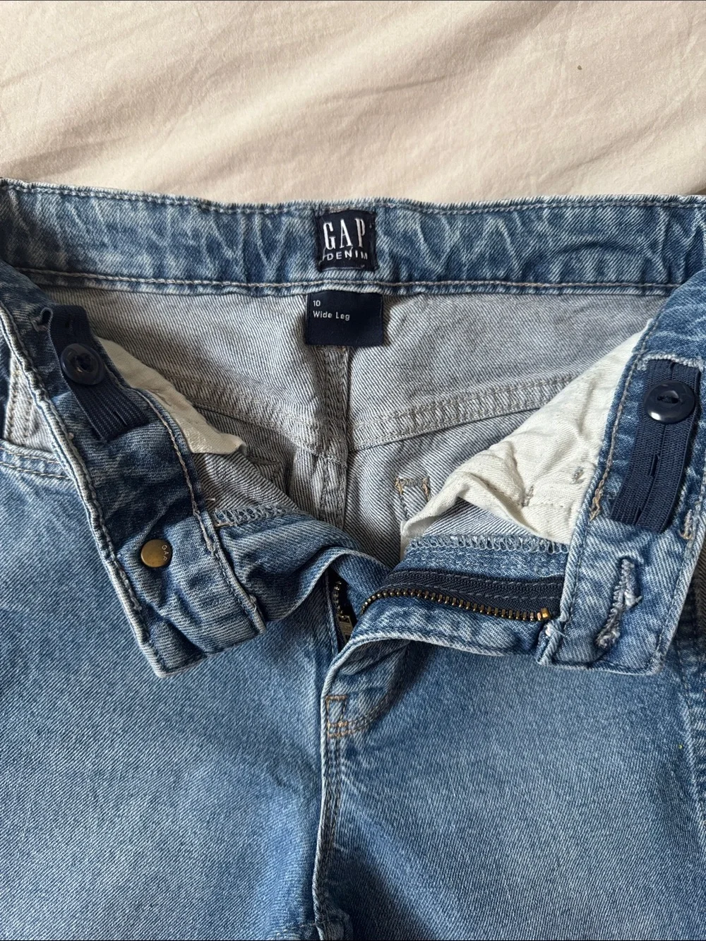 Girls gap wide leg panel Jean